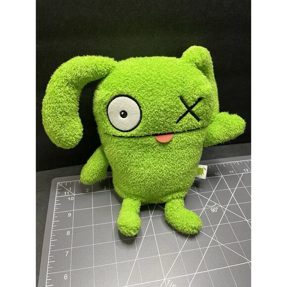 Ugly Doll Dolls Ox Plush Mayor Uglyville Hasbro 2019 Green Stuffed Toy Soft 9" - Picture 8 of 8